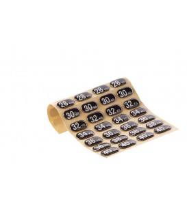 LMX66 NUMERI ADESIVI PER PACCHI PESO