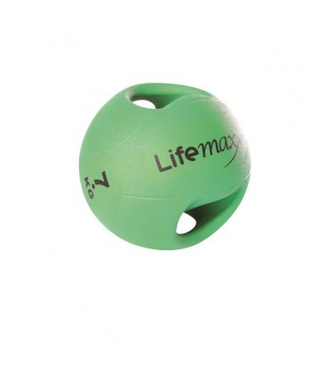 LMX1250.7 VERDE 7kg - PALLA MEDICA CON MANIGLIE 