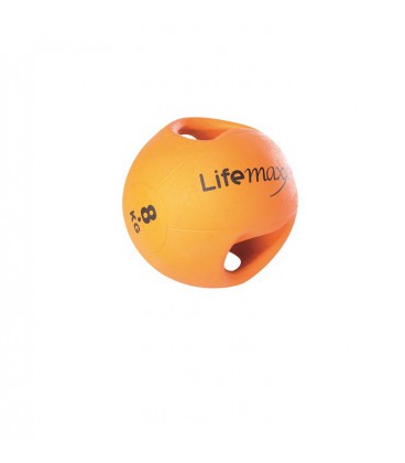 LMX1250.8 ARANCIONE 8kg - PALLA MEDICA CON MANIGLIE 