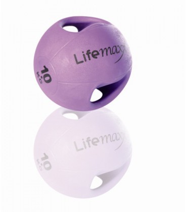 LMX1250.10 VIOLA 10kg - PALLA MEDICA CON MANIGLIE 